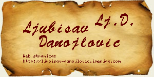 Ljubisav Danojlović vizit kartica